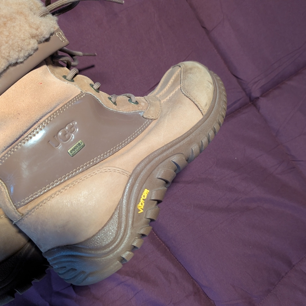 UGG Adirondack Women's 10 Brown Sheep Waterproof Boots Lace Up Mids Leather Snow - Picture 5 of 13